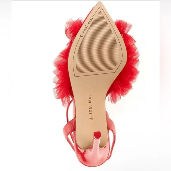 Gianni Bini
Mays Ruffle Mesh Ankle Strap Pumps Sz 7.5 - Picture 6 of 6